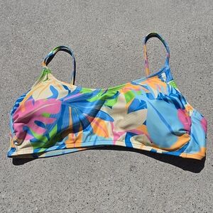 Tropical Multicolor Bikini Top